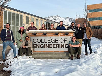 The USU EERI student chapter consists of Dr. Brady Cox, Dr. Marv Halling, Dr. Mohsen Zaker Esteghamati and seven students.