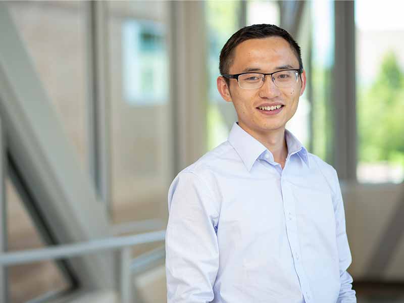Hongjie Wang is an assistant professor in electrical and computer engineering who recently won the NSF CAREER Award.