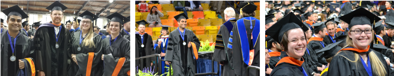 the lab group at commencement