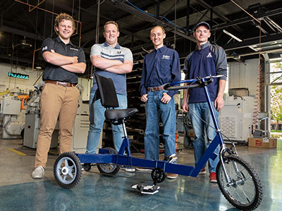 Mechanical Engineering Seniors Develop Low-Cost Therapy Tricycle