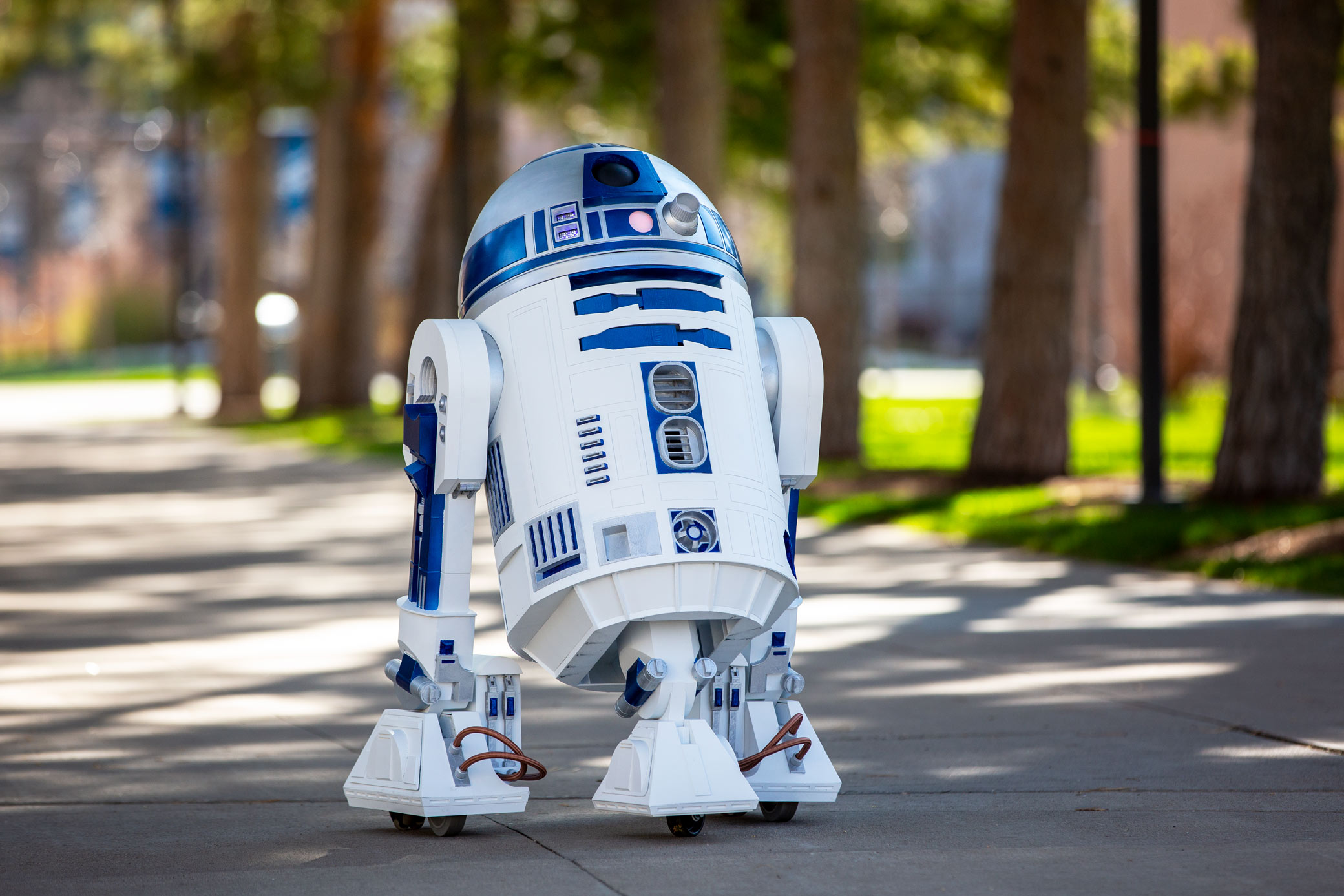 R2D2 model that a USU student made