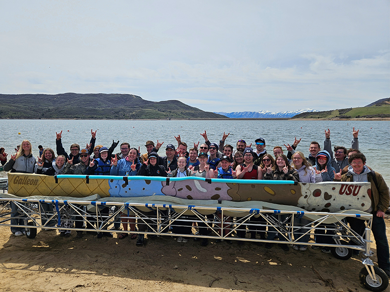 USU Students say, ‘Yes We Can-oe' Taking Top Honors at the 2026 ASCE Concrete Canoe Competition
