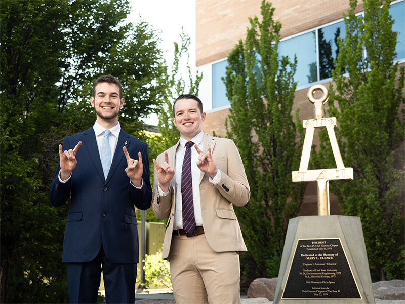 USU Students Unveil Engineering Honor Society Statue Dedicated to Astronaut Alumna