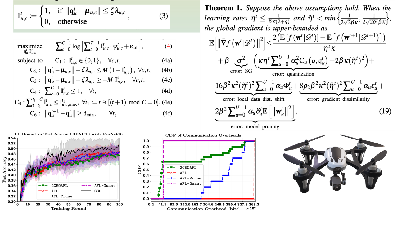 Federated Learning for Resource-constrained Unmanned Aerial Vehicles (UAVs)