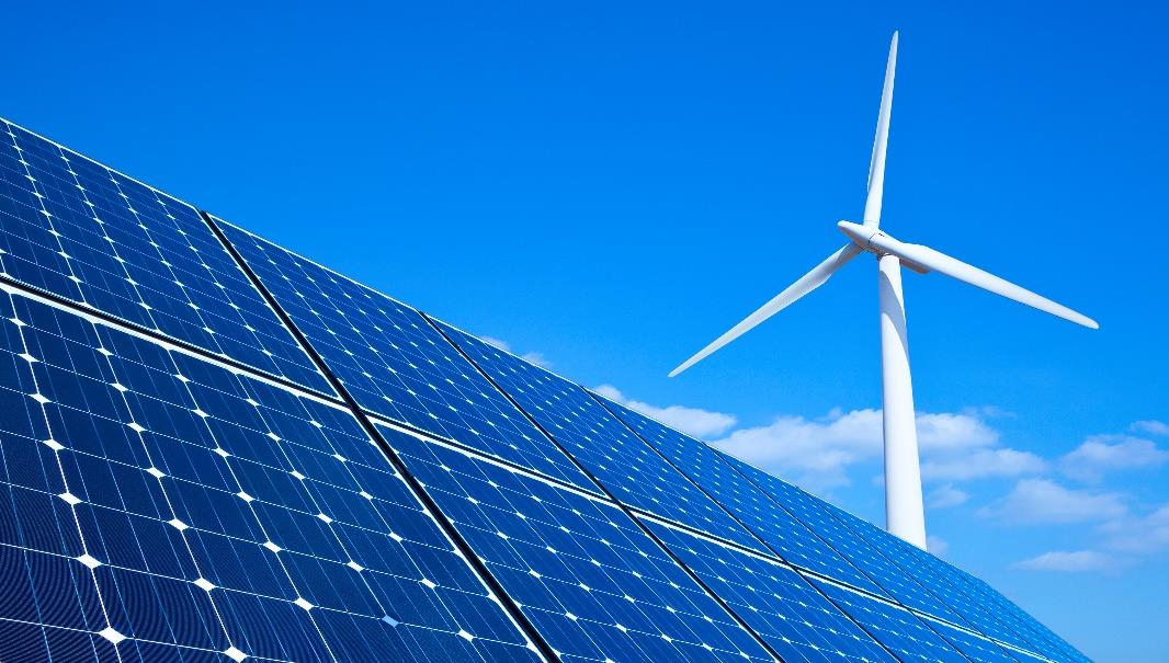 Figure 2. Solar and wind farm.