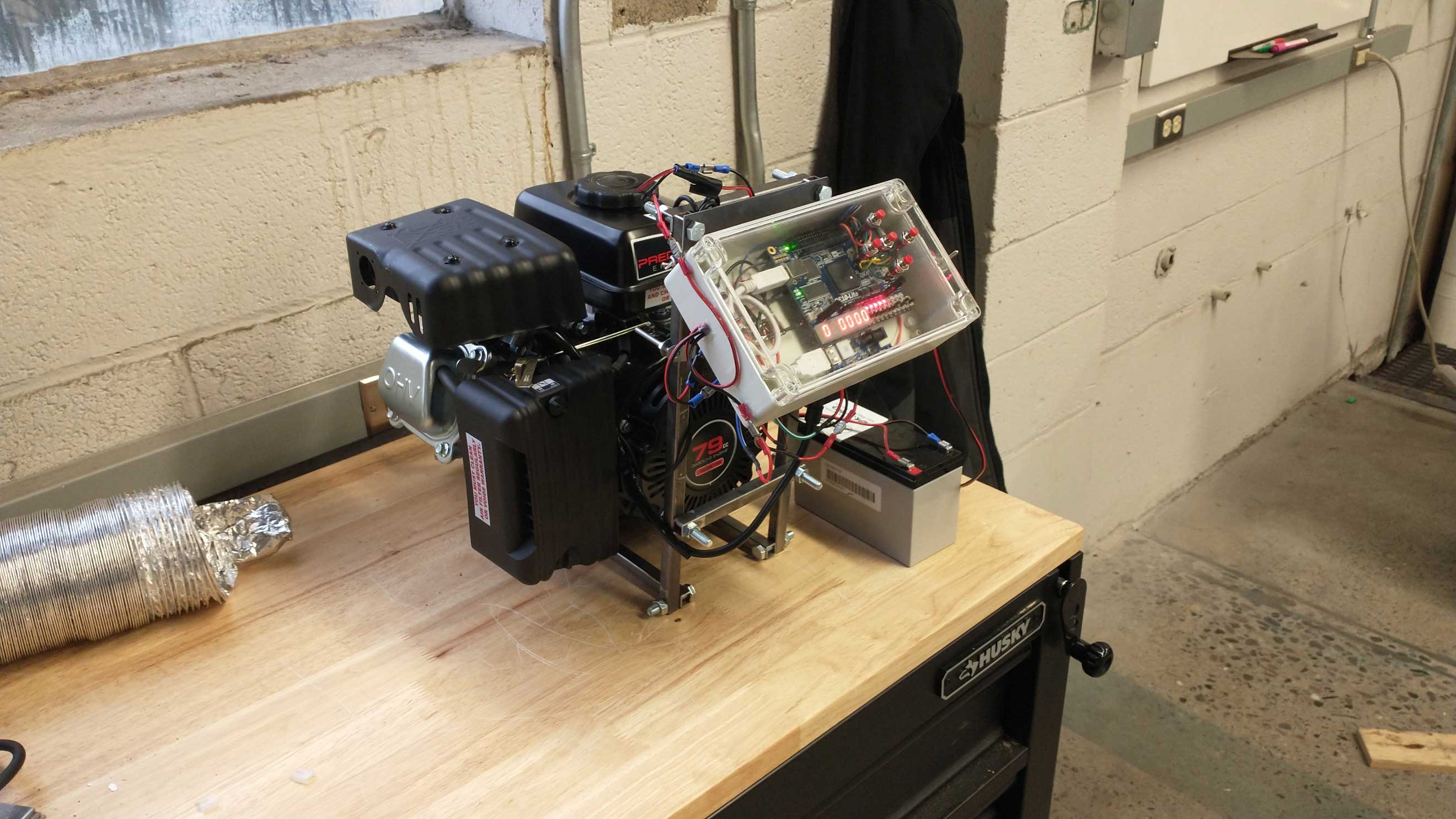 engine with modular engine control system