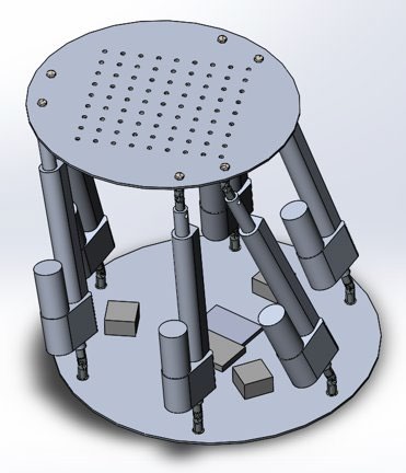 Fig. 2 Rendering of Stewart Platform