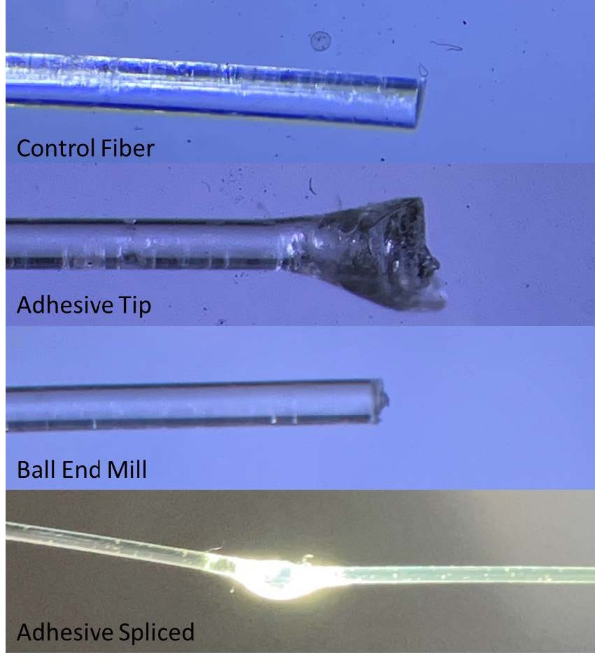 Figure 3. Images of the POFs of the prototypes.