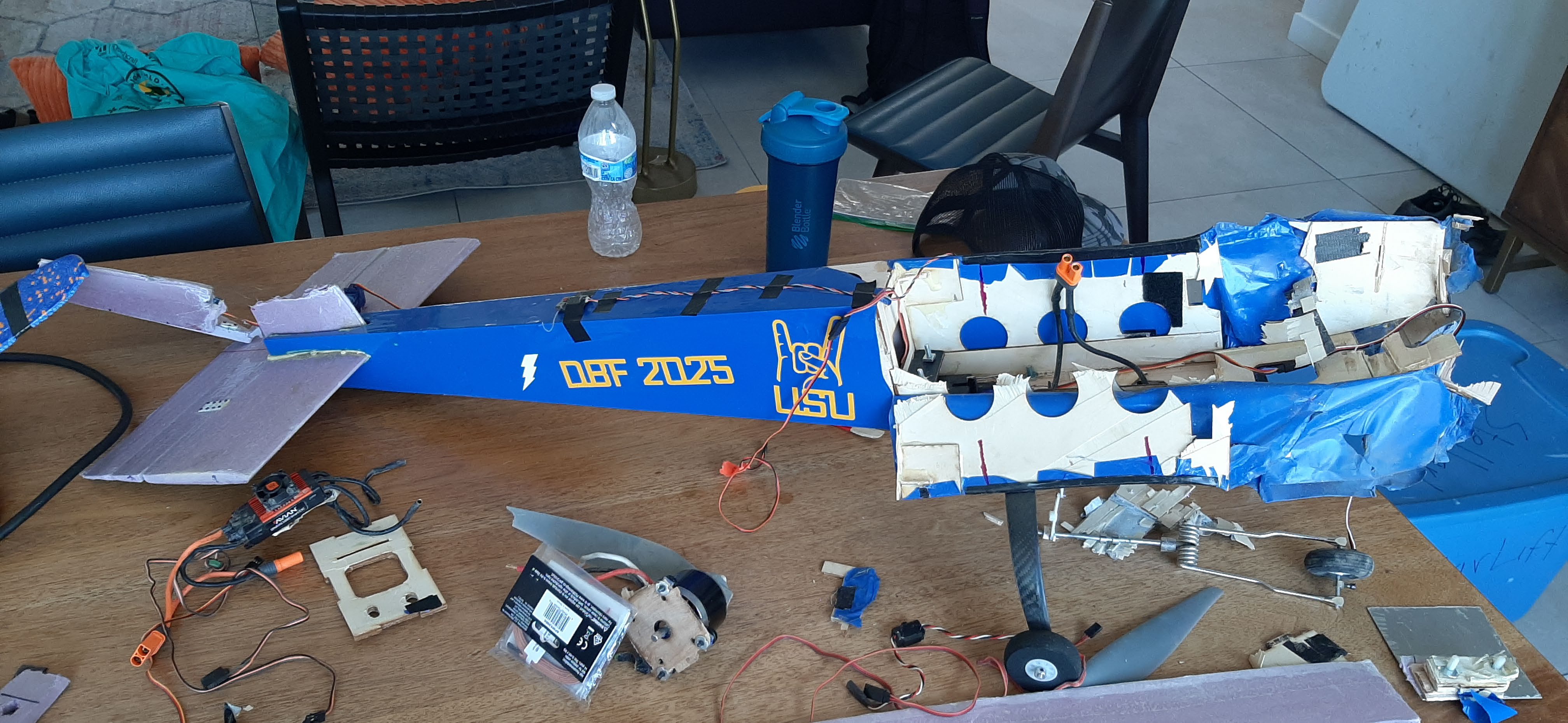 Figure 4: “Slipstream” after crashing at competition