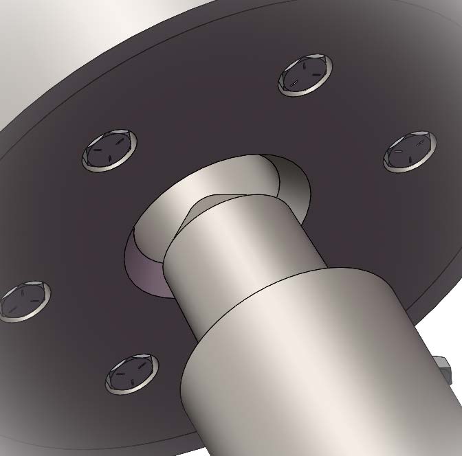 head of the pin and the face of the pin-receiving rail are tapered