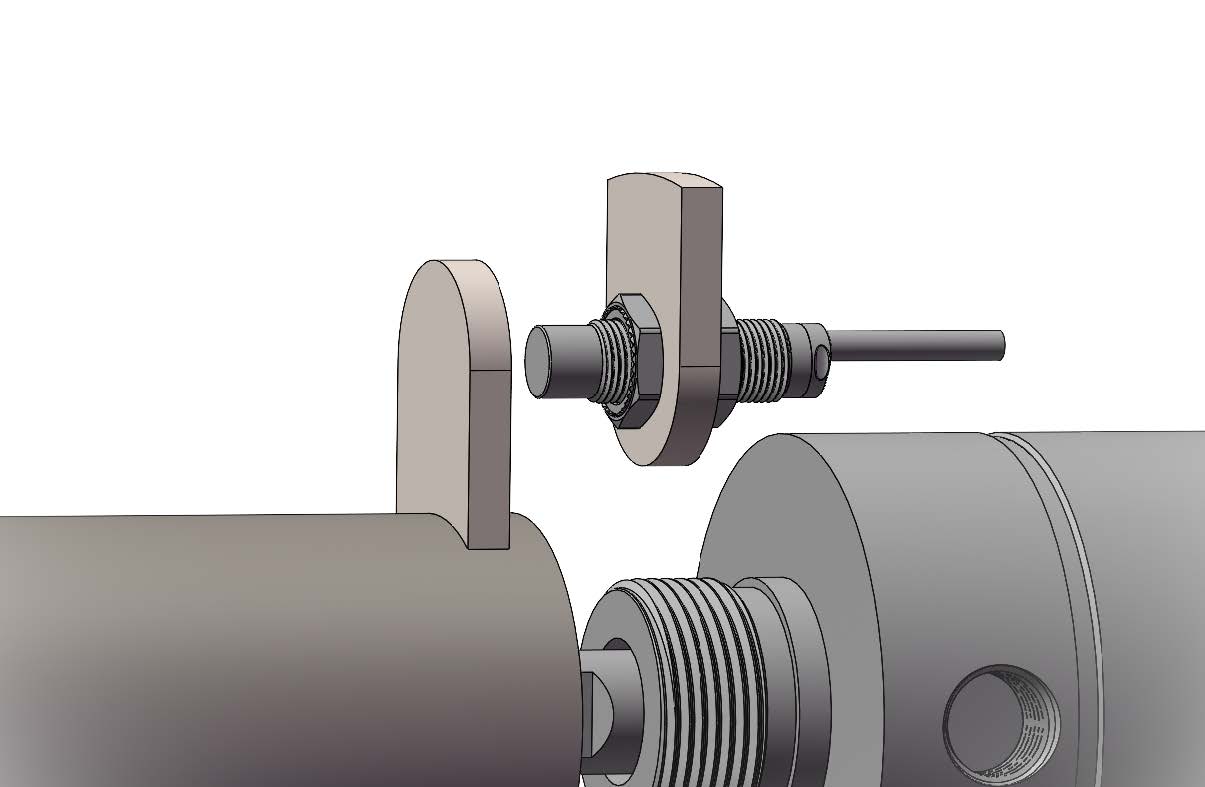 Sensors are placed in the pinreceiving rail