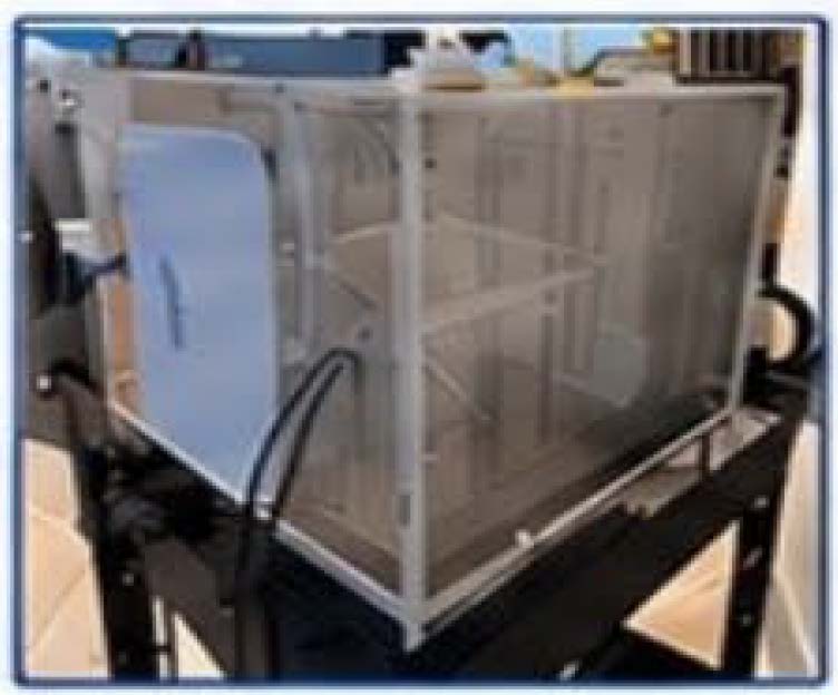 Housing system with transparent acrylic enclosure