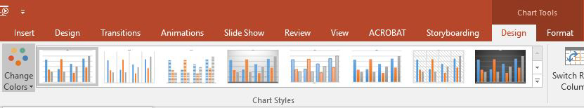 Select design of chart